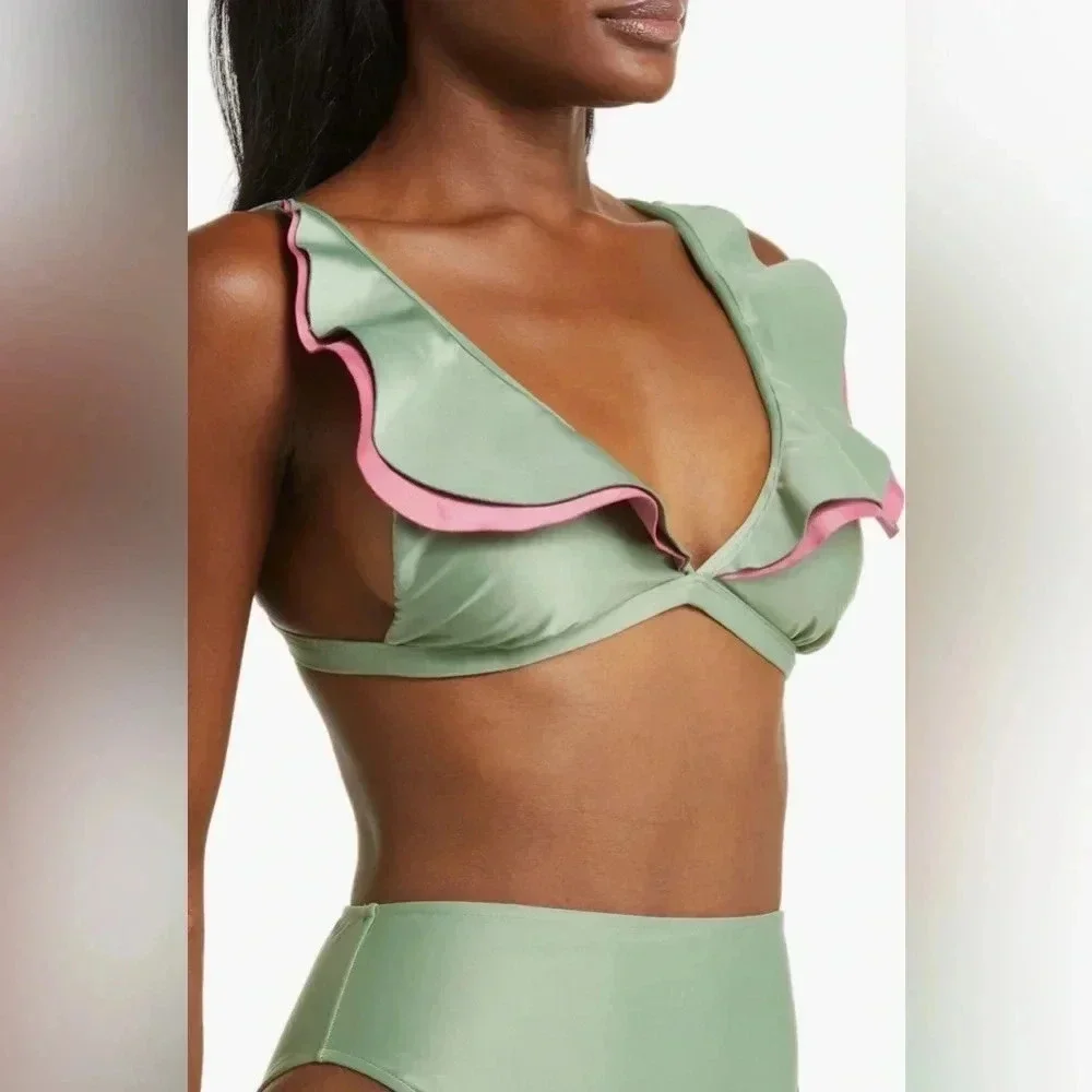 Farm Rio Ruffle Bikini Set XL B1396 - Picture 3 of 7